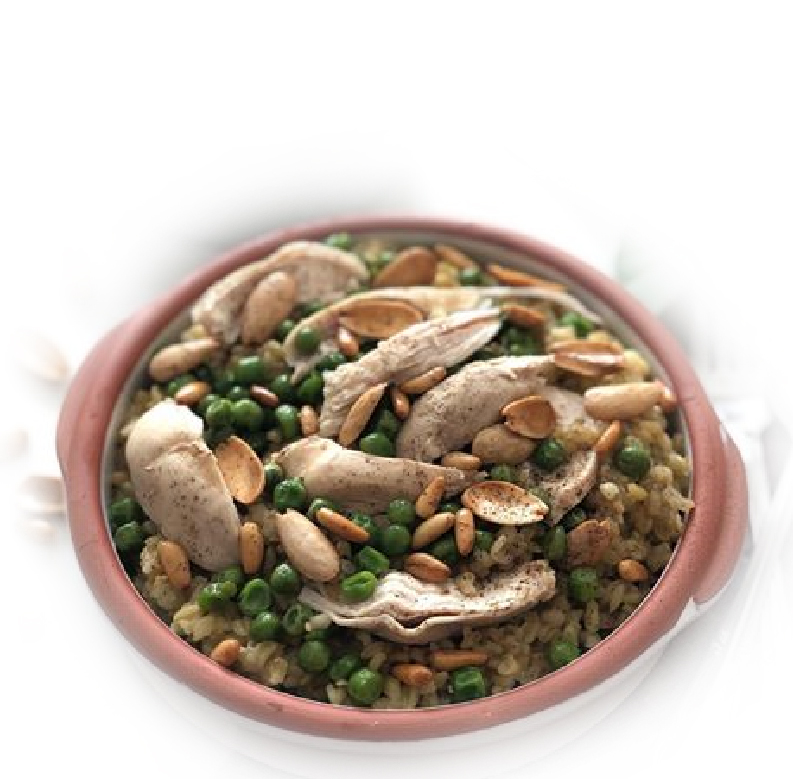 freekeh with chicken